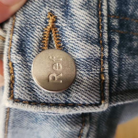 Reformation Julia Ankle Straight Leg Light Jean‎ Distressed Knee Size 27 - Picture 9 of 9